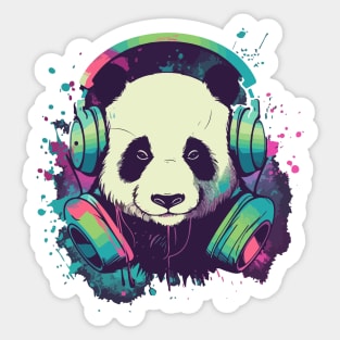 Colorfull Panda Sticker